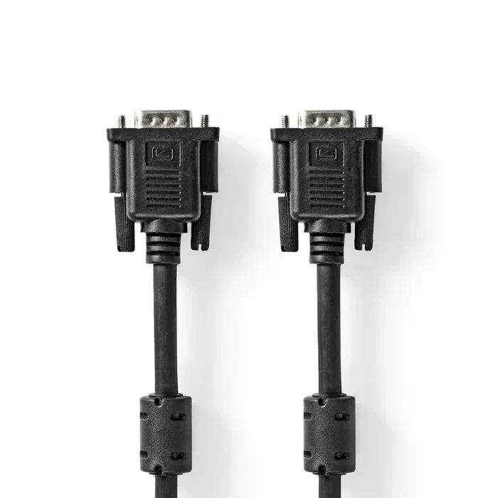 Nedis CCGP59000BK50 cable VGA 5 m VGA (D-Sub) Negro