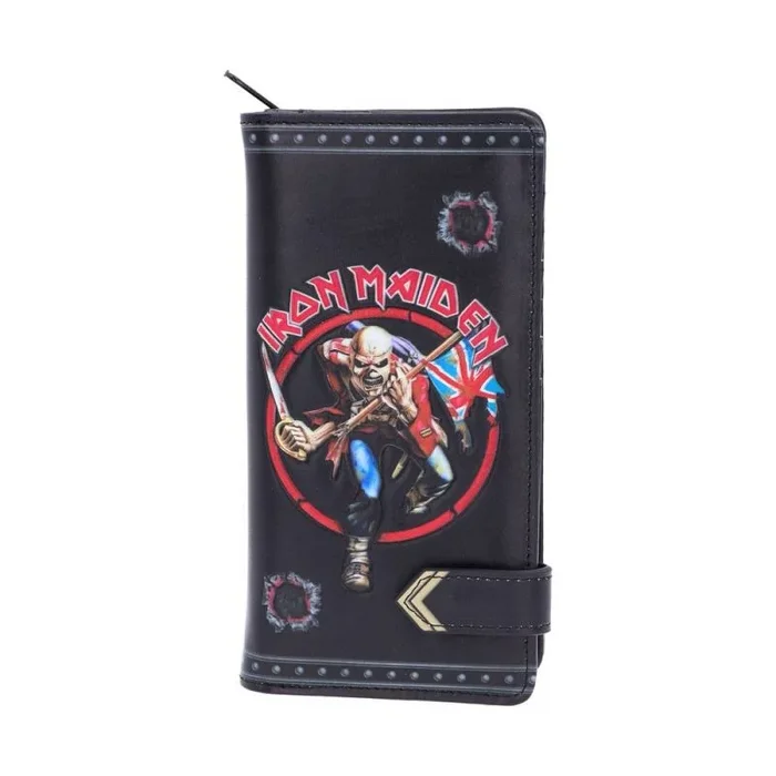 Nemesis Now Iron Maiden Eddie Trooper – Bolso de Piel sintética en Relieve, Color Negro, con Licencia Oficial de Iron Maiden, artículos de Regalo de Eddie The Trooper, Espacioso y Elegante, múltiples