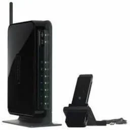 Netgear dgnb1100-100pes kit modem router adsl2+ wifi 150mbps. incluye tarjeta wireless usb 11n 150mbps, todo en la misma caja.