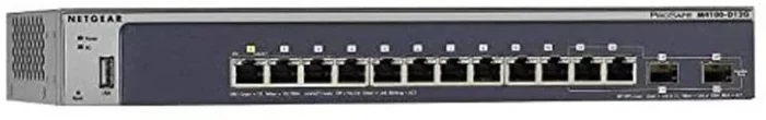 NETGEAR M4100-D12G Gestionado L2+ Gigabit Ethernet (10/100/1000) Azul, Gris