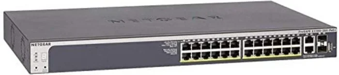 Netgear s3300-28x-poe+ l2/l3 10g ethernet (100/1000/10000) energía sobre ethernet (poe) negro