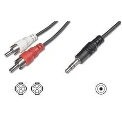 Nilox NX090703101 cable de audio 1,5 m 3,5mm 2 x RCA + 3.5mm Negro