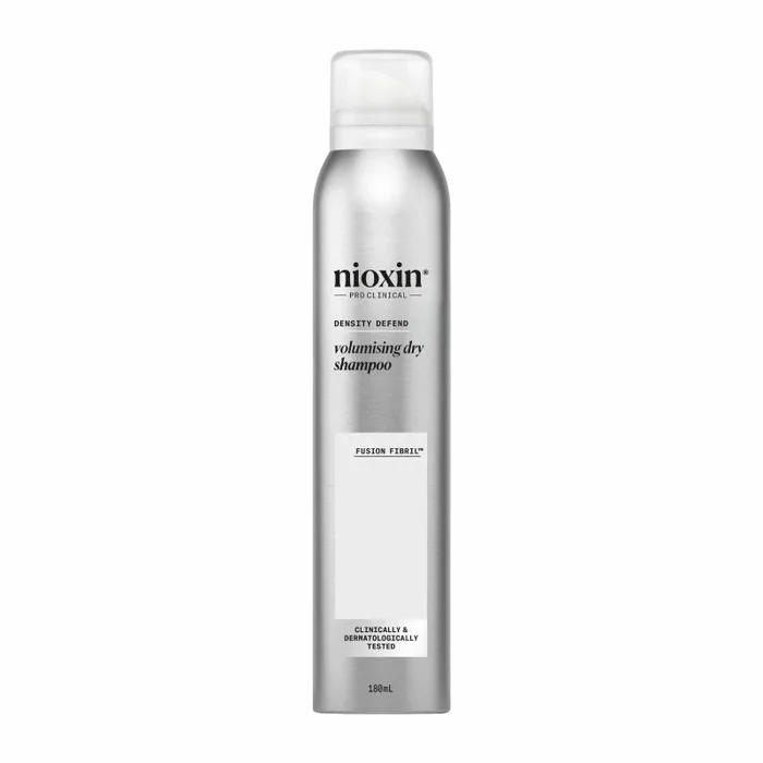 NIOXIN Density Defend, Champú en Seco, Tratamiento Voluminizador Cabello Graso y Fino, con Aceite de Menta, 180 ml