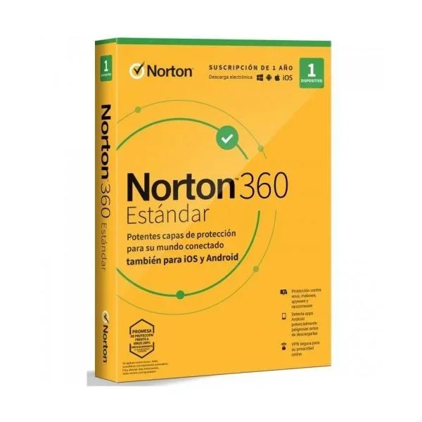NORTON 360 STANDARD 10GB PORTUGUES 1 USER 1 DEVICE 12MO BOX