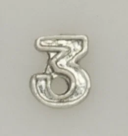 Numeral Pasador Diario 3 Plata Martinez Albainox, de Metal, de 0,5 X 0,7 cm 09497