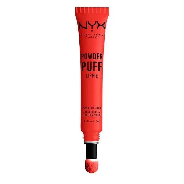 NYX Professional Makeup Pintalabios Mate Larga Duración, Labial Poowder Puff Lippie Lip Cream Tono 8 Best Buds, Orange