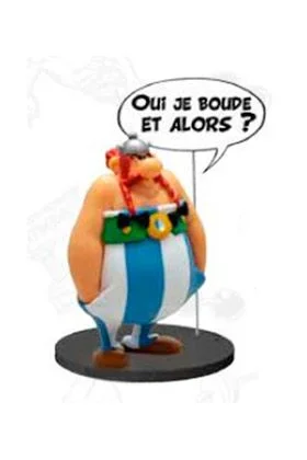Obelix bocadillo me enojo figura resina 10 cm asterix comic speech collection