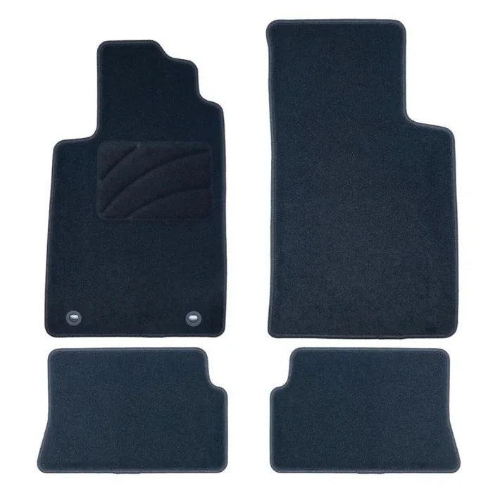 OCC DESIGN – Alfombrillas Coche a Medida, Compatibles con Renault Megane I CABRIO (1997-2003), Moqueta Alta Calidad, Velour/Polipropileno, Anclaje Original, Reverso Antideslizante, Talonera, 4 Piezas