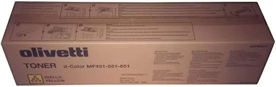 Olivetti B0819 cartucho de tóner 1 pieza(s) Original Amarillo