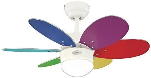 One-Light Ventilador de techo interior