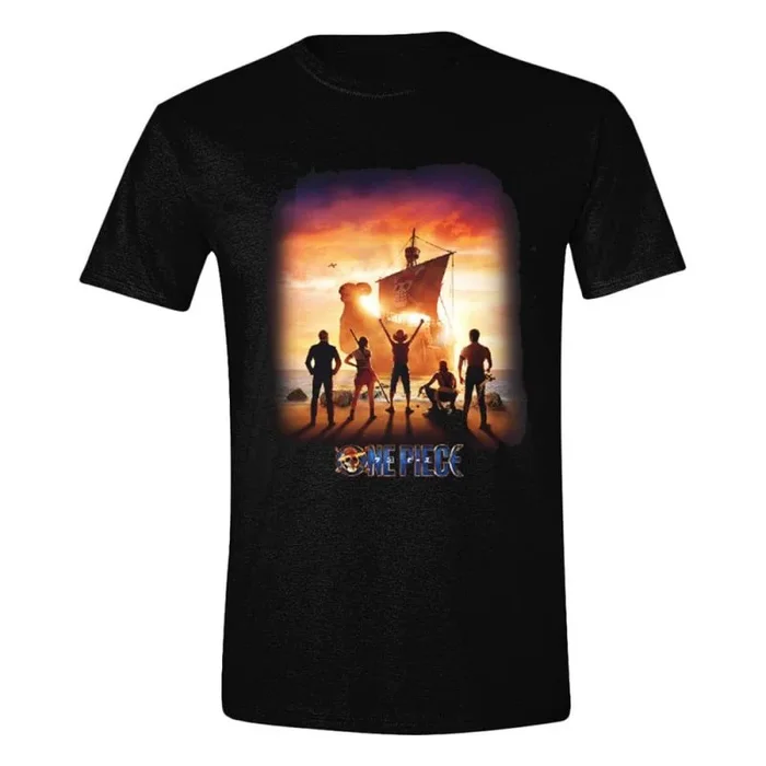 One Piece – Camiseta Sunset Poster, Color Negro, S, Negro, S