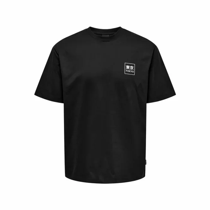 ONLY & SONS Onskace RLX Jap SS tee Camiseta, Negro, XL para Hombre