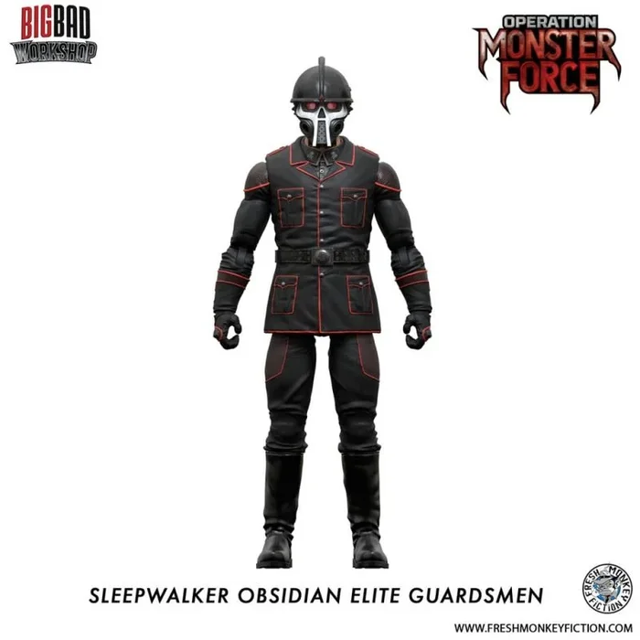 Operation: monster force figura 1/12 sleepwalker obsidian elite guardsmen 15 cm