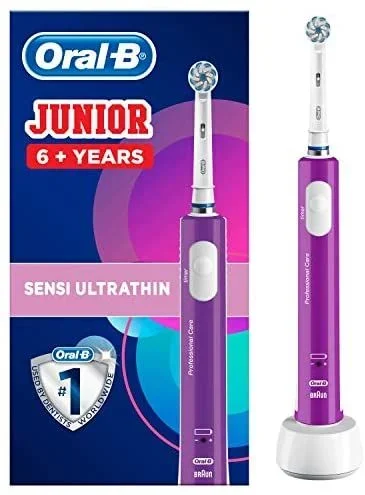 Oral-B Junior 6+ Niño Púrpura, Blanco