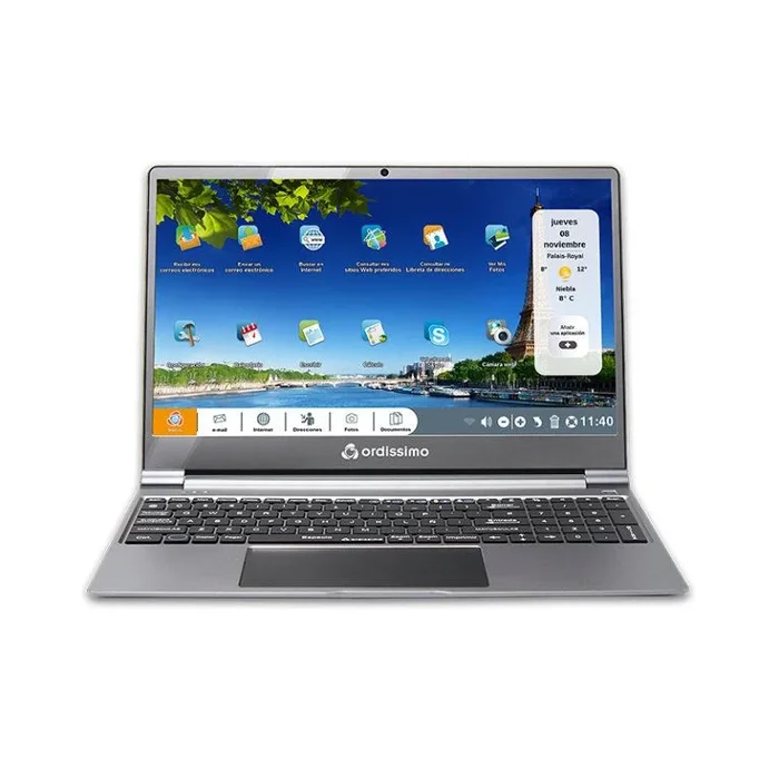 ORDISSIMO ART0372-ES ordenador portatil Portátil 39,6 cm (15.6″) Full HD Intel® Celeron® N4000 4 GB DDR4-SDRAM 128 GB SSD Wi-Fi 5 (802.11ac) Plata