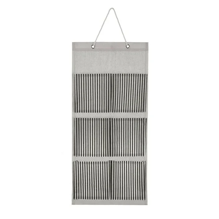 Organizador multiusos versa negro de pared 56 x 26 cm