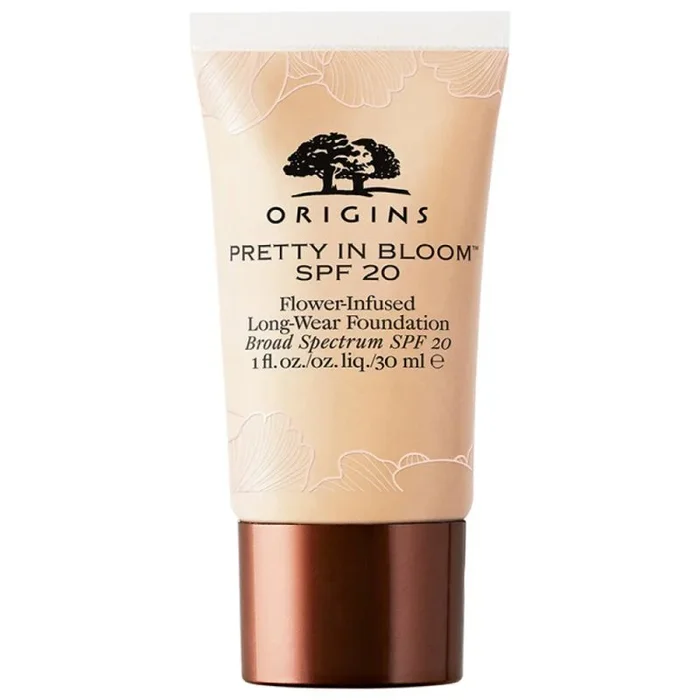 Origins, pretty in bloom, long wearing, cream foundation, 110, very light natural, spf 20, 30 ml