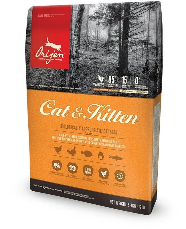 Orijen Cat & Kitten Comida para gato y gatito 5.4 Kg 1 Saco