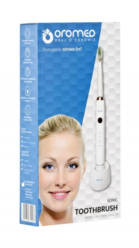 Oromed ORO-SONIC BASIC WHITE Adulto Cepillo de dientes oscilante Blanco