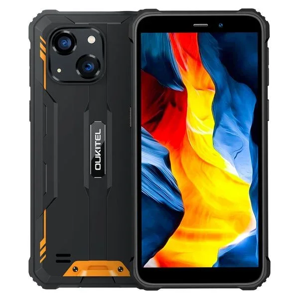 Oukitel WP32 15,1 cm (5.93″) Ranura híbrida Dual SIM Android 13 USB Tipo C 4 GB 128 GB 6300 mAh Negro, Naranja