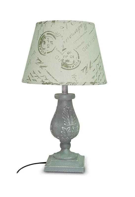OUTLET Moycor Lámpara sobremesa con madera blanca, 30 x 50 cm