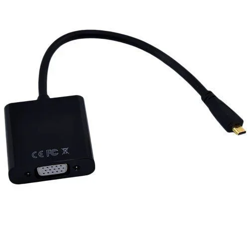 OUTLET Patuoxun 1080p Mini macho HDMI a VGA hembra Video Convertidor adaptador para PC portátil – Negro