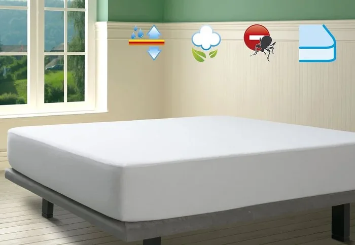 OUTLET SAVEL, Protector de colchón Antiácaros Punto 100% Algodón Impermeable y Transpirable, 135×190/200cm (para Camas de 135)