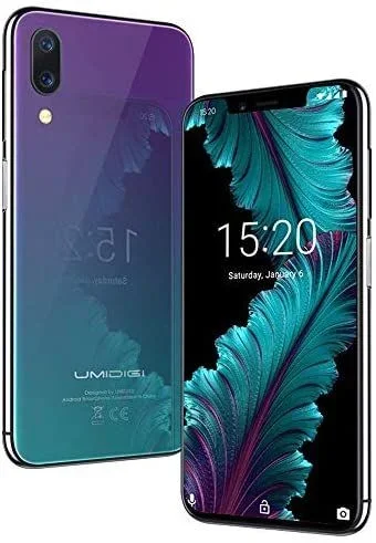 OUTLET UMIDIGI One Smartphone DE 5.9″ Pulgadas HD (Pantalla Completa 19: 9) Face ID 4G Volte, Helio P23, 4GB RAM + 32GB Android 8.1 con Global Bands Smartphone Libre Twilight