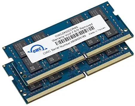 OWC – 32GB OWC Kit de actualización de Memoria – 2 x 16GB PC19200 DDR4 2400MHz SO-DIMMs para iMac (Mid 2017), Mac Mini (Late 2018), y PC compatibles