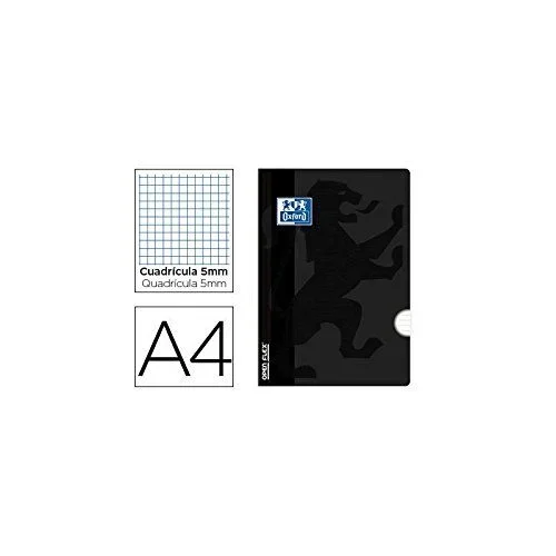 Oxford 944386 – Libreta A4, 48 hojas, color negro