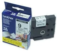 P-touch tape black on white