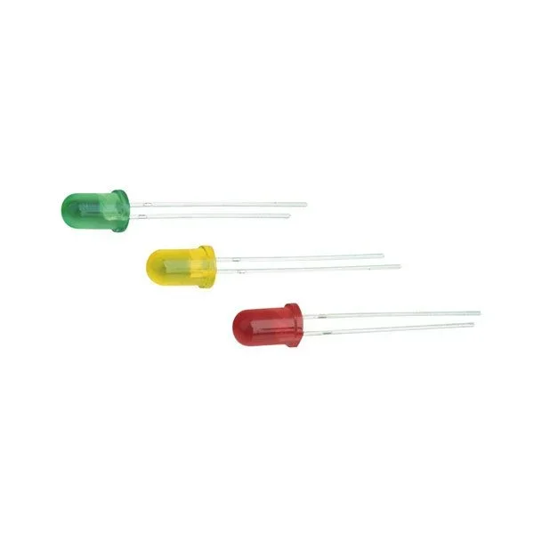 Pack de 100 uds LED 5 mm color rojo Electro Dh 12.675/5/R/C/10K 8430552102020