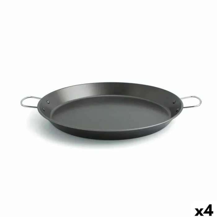 Paellera Quid Senia Negro Metal Acero Ø 46 cm (4 Unidades) – Marca: Quid – EAN: 8414793513531
