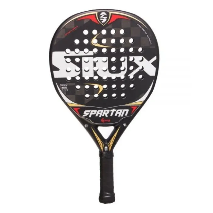 Pala de pádel siux spartan luxury/ negro y oro