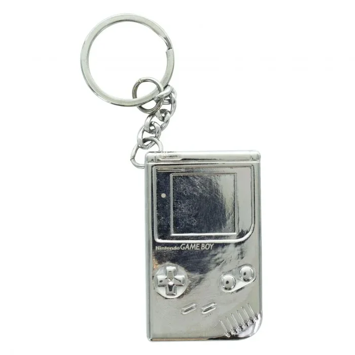 Paladone game boy 3d keychain, silver