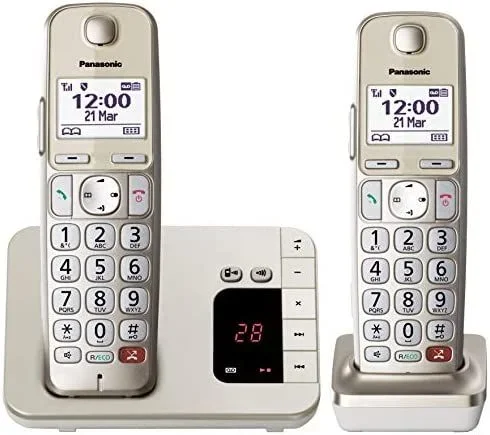 Panasonic KX-TGE262GN teléfono Teléfono DECT Identificador de llamadas Champán