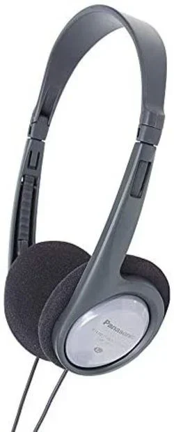 Panasonic RP-HT090E-H Auriculares Estéreo Ligeros , Supraaurales, Cable de 5 m, Control De Volumen, XBS, Conector de 3,5 mm, Color Negro