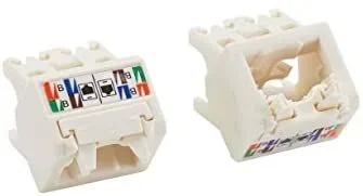 Panduit CJUDCAPIW-X RJ-45 Blanco Conector – Conectores de Cable (RJ-45, Blanco, Policarbonato, 24,3 mm)