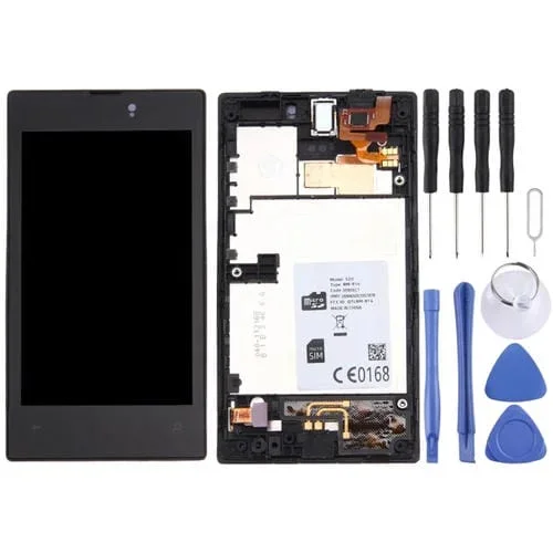 Pantalla Completa con Marco Nokia Lumia 520 (Negro)
