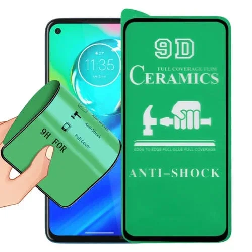 Pantalla Completa Motorola Moto G8 Power 9D con Pegamento y Película de Cerámica
