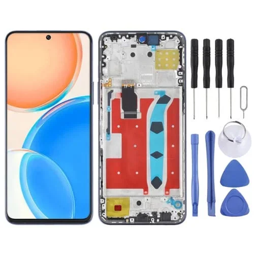 Pantalla Completa Original Honor X8 con Marco (Azul)