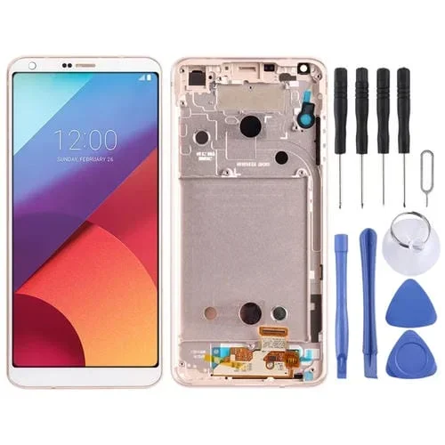Pantalla Completa Original LG G6 H870 H870Ds H872 Ls993 Vs998 Us997 con Frame7 (Oro)