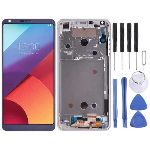 Pantalla Completa Original LG G6 H870 H870Ds H872 Ls993 Vs998 Us997 con Marco (Púrpura)