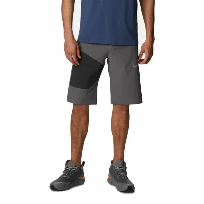 Pantalón Corto Deportivo Columbia Silver Ridge Montaña Gris oscuro 40