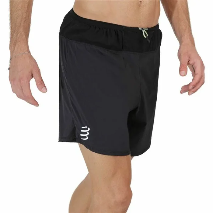 Pantalones Cortos Deportivos para Hombre Compressport Trail Racing Negro L