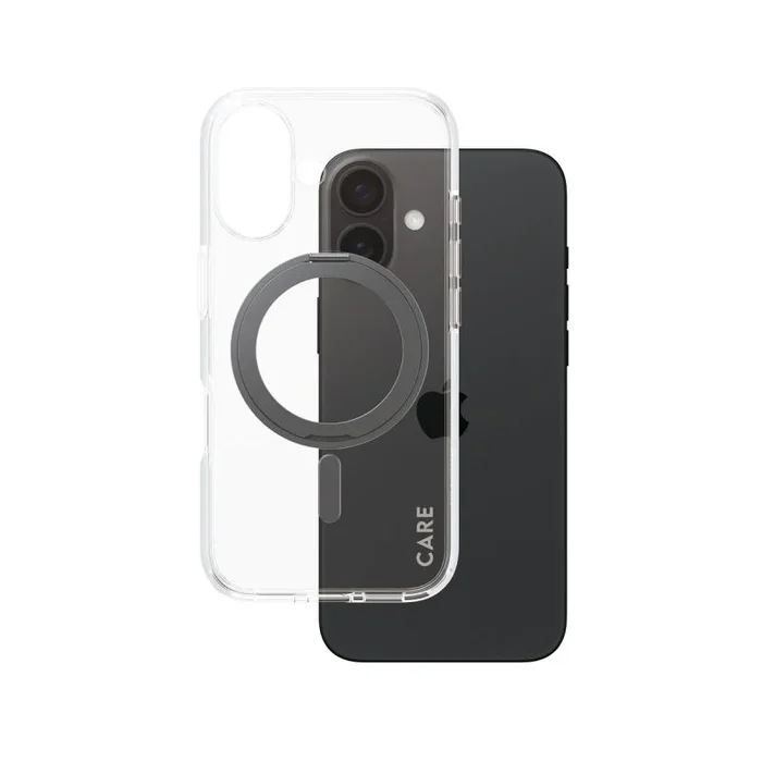 PanzerGlass CARE by PG BLK Kick/MagS iPhone16 6.1 funda para teléfono móvil Transparente
