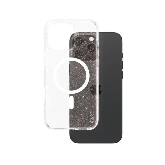 PanzerGlass CARE by ® Flagship Case Urban Combat Star Lit w. White MagSafe iPhone 16 Pro Max funda para teléfono móvil Transparente