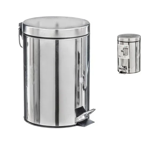 Papelera pedal de acero 3 l