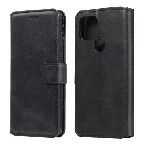 Para Google Pixel 5 Classic Calf Texture PU + TPU Funda de cuero con tapa horizontal, con soporte, ranuras para tarjetas y billetera (negro)