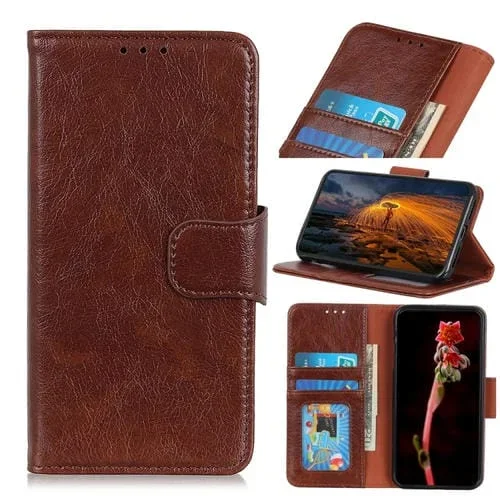 Para Motorola Edge X30 Nappa Texture Horizontal Flip Custate Funda telefónica (marrón)